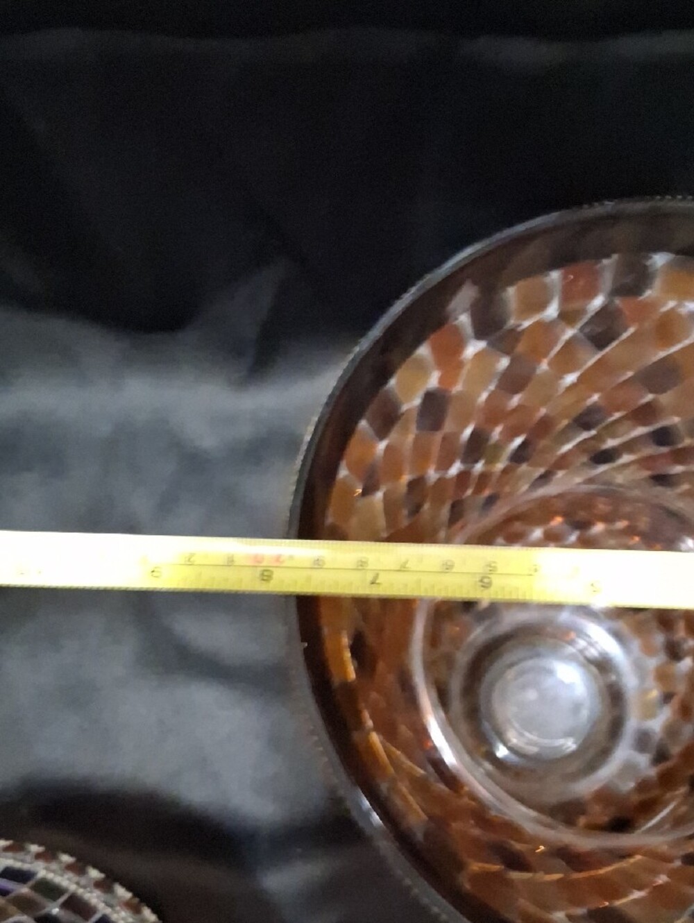 PartyLite Iridescent Mosaic Glass Candle Holders (3) - Brown & Multi - Picture 10 of 11
